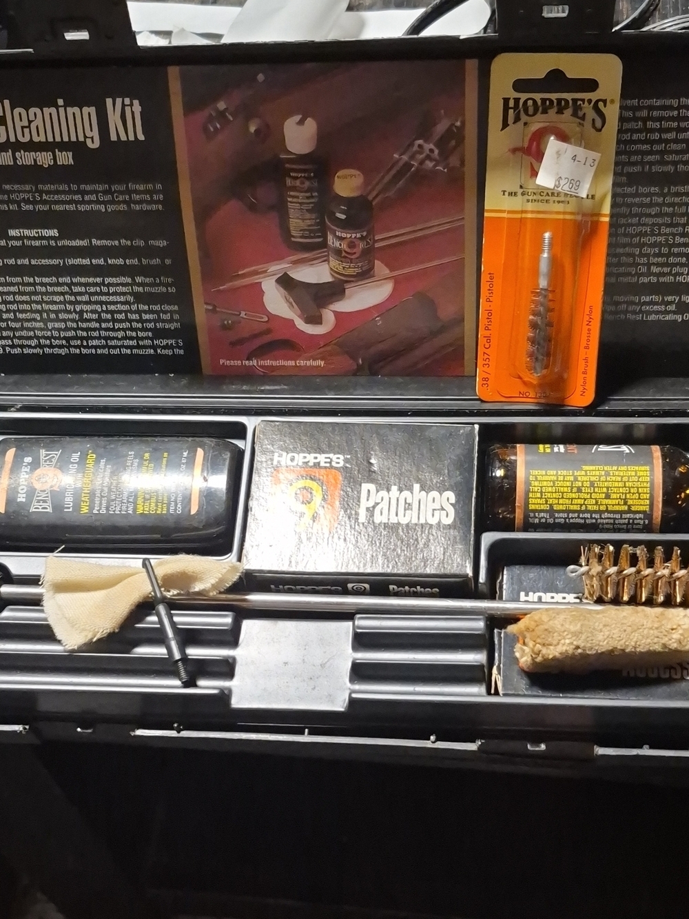 Hope's Gun Cleaning Kit with Black and Orange Packaging
